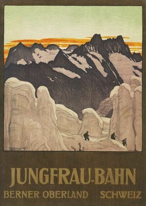 Jungfrau-Bahn, Berner Oberland, Schweiz (1910)