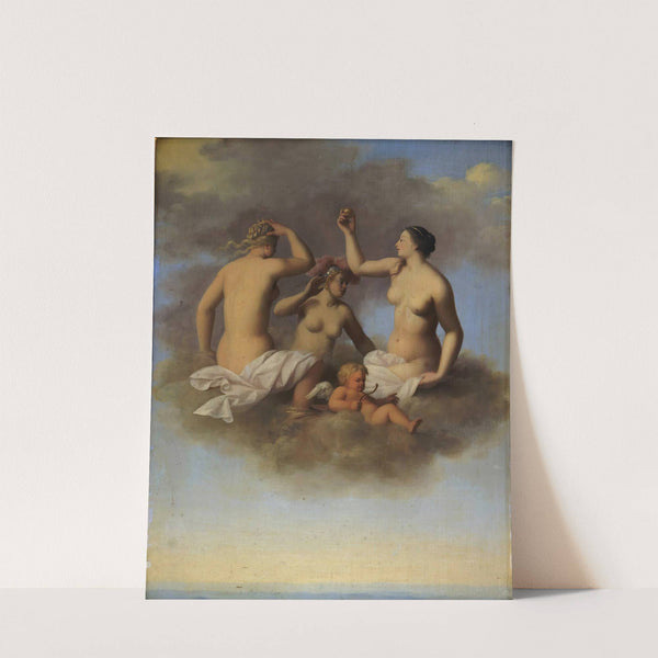 Juno, Minerva and Venus with Cupid by Toussaint Gelton