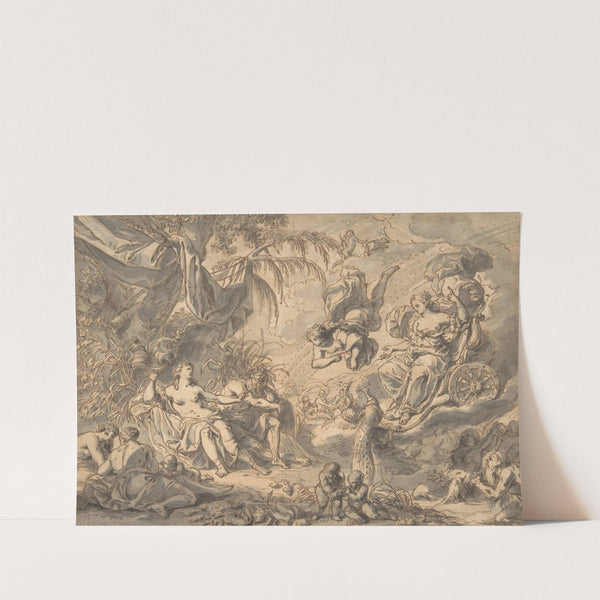 Juno on Her Chariot VIsiting a Young Woman and a Rivergod by Richard van Orley