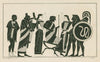 Jupiter, about to give birth to Minerva, is attended by two Eileithyias (goddesses of birth), and Apollo, Mercury, Hercules and Mars (1844-1861)