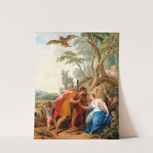 Jupiter, Disguised As a Shepherd, Seducing Mnemosyne, The Goddess of Memory by Jacob de Wit