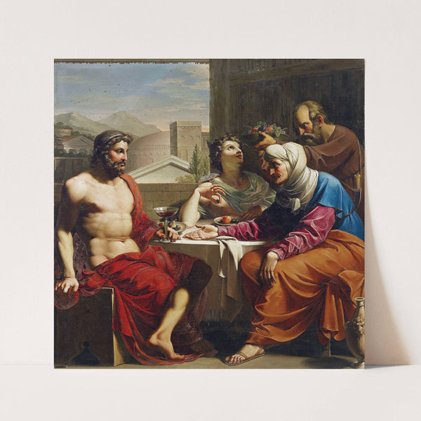 Jupiter Und Merkur Bei Philemon Und Baucis by Andrea Appiani