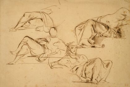 Justice, War, Agriculture, and Industry, Studies for the Palais Bourbon, Paris (1833–36)