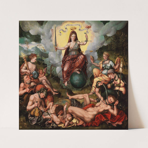 Justitia Vanquishes The Seven Capital Sins by Antoon Claeissens
