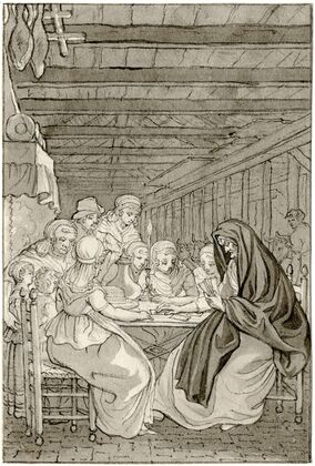 Kaartlegster bij een boerenfamilie: ‘Kijkt eens…’