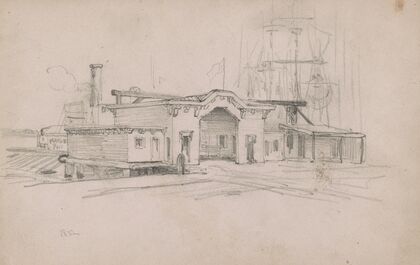 Kaighn Avenue ferry terminal, Camden, New Jersey (1852)