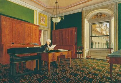 Kaiser Franz II. (I.) in seinem Arbeitszimmer