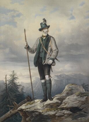 Kaiser Franz Joseph I im Ischler Jagdkostüm (c1855)