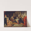 Kaiser Karl VI. überreicht Prinz Eugen nach der Schlacht bei Belgrad den Ehrendegen by August Wenzel Mantler