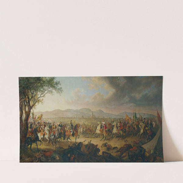 Kaiser Leopold I. und König Jan III. Sobieski vor Wien by Johann Nepomuk Höchle
