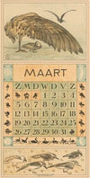 Kalenderblad maart met wulp