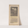 Kalenderblad november met drijvende eend by Theo van Hoytema