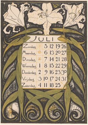 Kalenderblad voor juli 1896