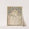 Kalenderblad voor juni 1898 (1897) by Theo Nieuwenhuis