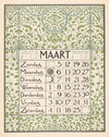 Kalenderblad voor maart 1899
