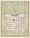 Kalenderblad voor maart 1899