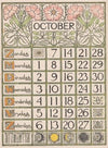 Kalenderblad voor oktober 1900