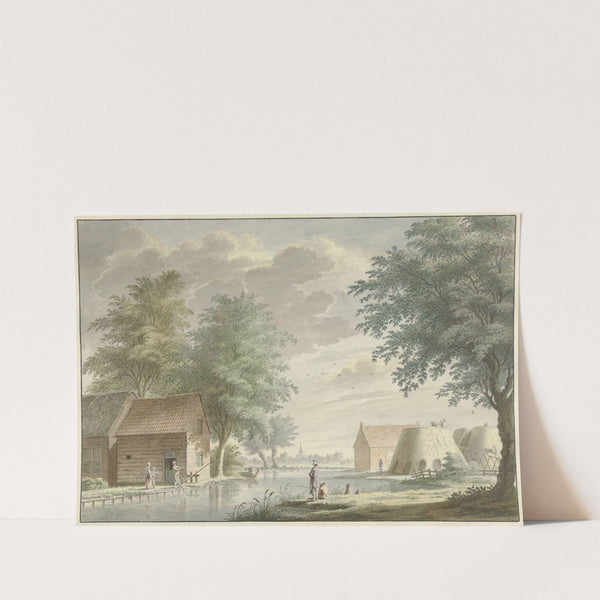 Kalkovens bij Hillegom (1765) by Gerard van Rossum