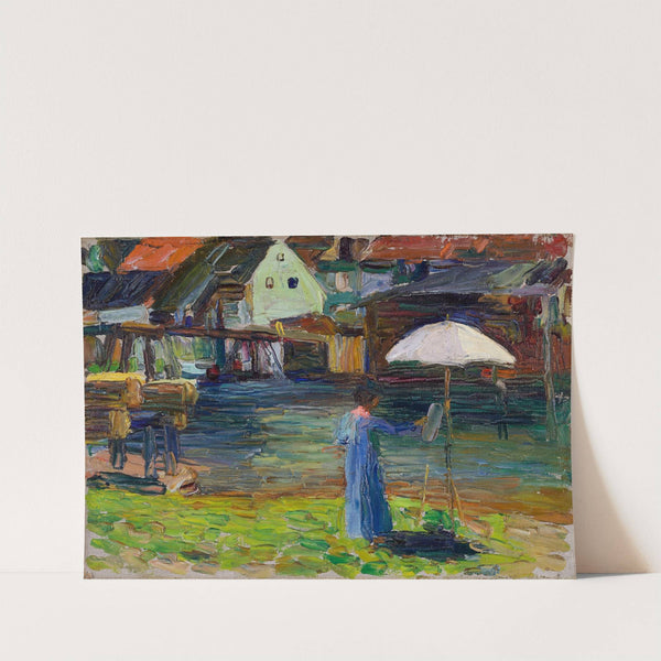 Kallmünz - Gabriele Münter painting I by Wassily Kandinsky