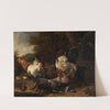 Kämpfende Hähne by Melchior de Hondecoeter