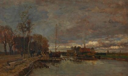 Kanal bei Amsterdam (1875)