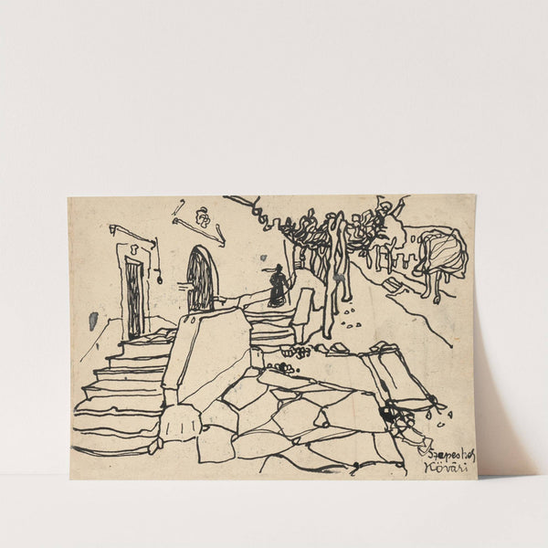 Kanonická ulička v Spišskej Kapitule (1909–1910) by Konštantín Kövári-Kačmarik