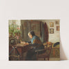 Karen Marie læser i sin Bibel by Gustav Vermehren