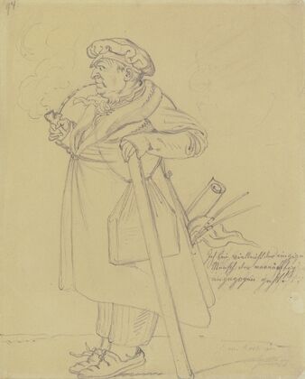 Karikatur des Malers Joseph Anton Koch