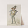 Karikaturale figuur met een bolhoed by Alexander Ver Huell