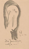 Karikatuur van een journalist (1923)