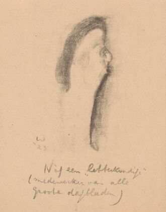 Karikatuur van een letterkundige (1923)