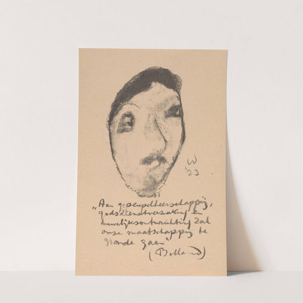 Karikatuur van Gerard Bolland (1923) by Erich Wichmann