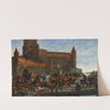 Karl Knutson Bonde Leaving Vyborg Castle For The Royal Election In Stockholm 1448 by Severin Falkman