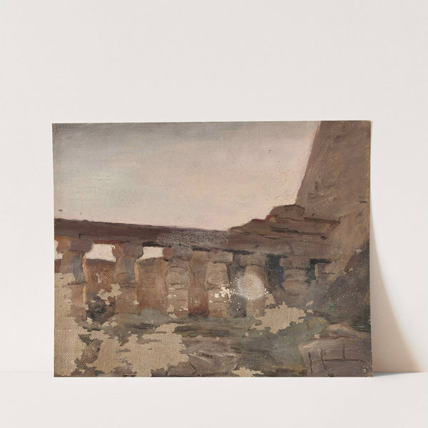 Karnak –Temple of Amun. From the journey to Egypt (1903) by Jan Ciągliński