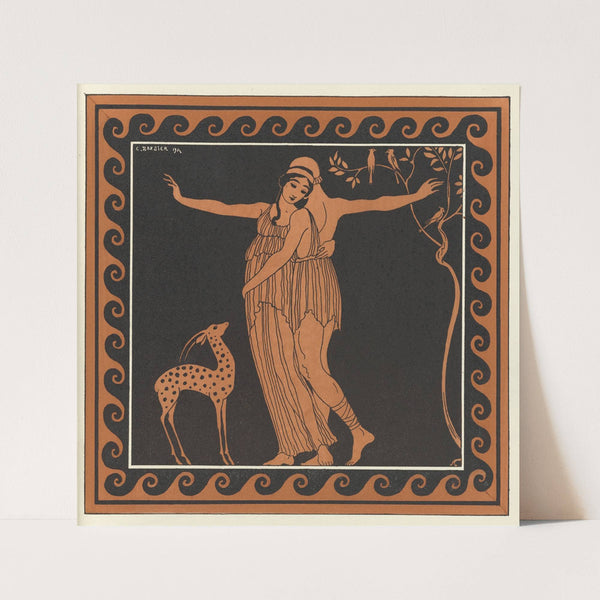 Karsavina and Nijinsky in Daphnis and Chloe (1914) by George Barbier