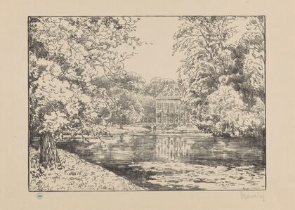 Kasteel Duivenvoorde aan vijver Duivenvoorde II (1929)