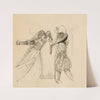 Katharine & music master (1917-1918) by Louis Rhead