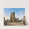 Kathedrale von Reims (1827) by Domenico Quaglio the Younger