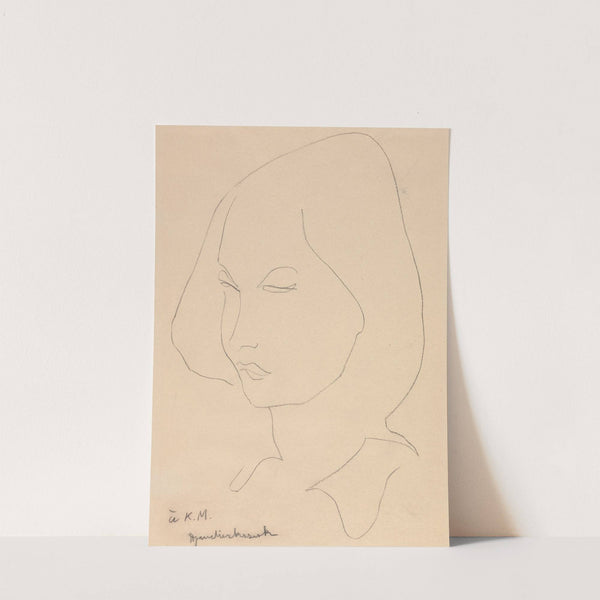 Katherine Mansfield by Henri Gaudier-Brzeska