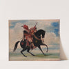 Kee-O-Kúk, The Watchful Fox, Chief of The Tribe, On Horseback by George Catlin