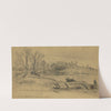 Kelly&#8217;s Ford on the Rappahannock River (1864) by Edwin Forbes