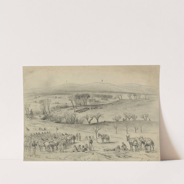 Kelly&#039;s Ford - Stonemans raid, April 21st 1863 by Edwin Forbes