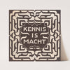 Kennis is macht (1874) by Carel Adolph Lion Cachet