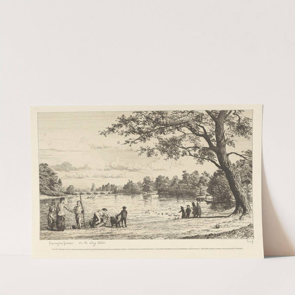 Kensington Gardens: On the Long Water (1881) by Tristram James Ellis
