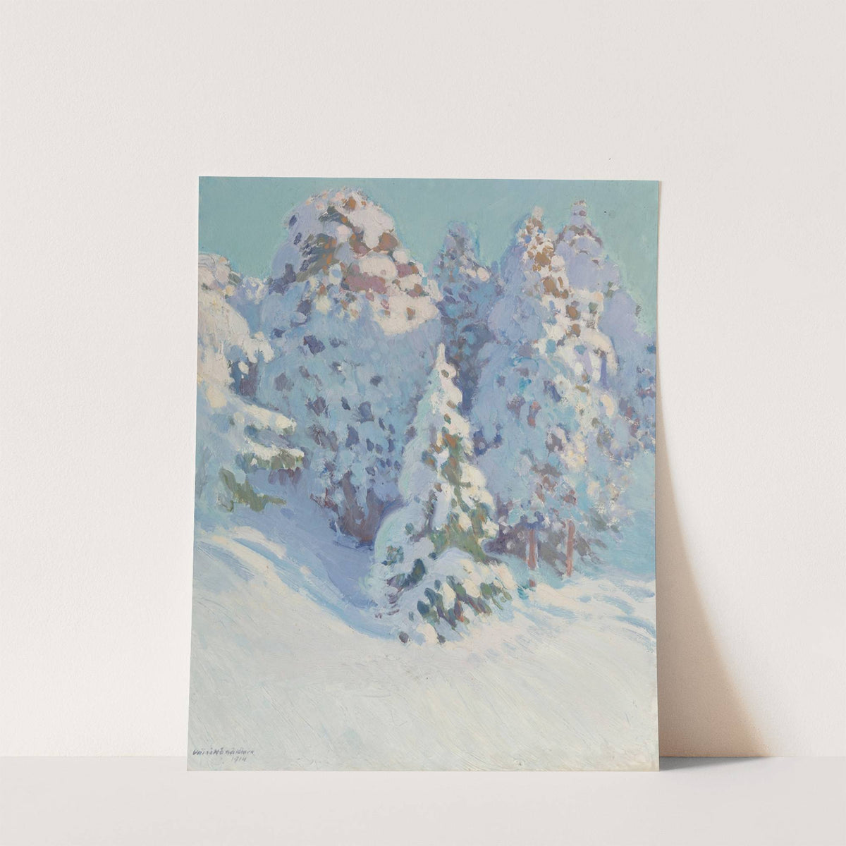 Kevättalvi Espoossa (Early spring in Espoo) (1914) by Väinö Hämäläinen