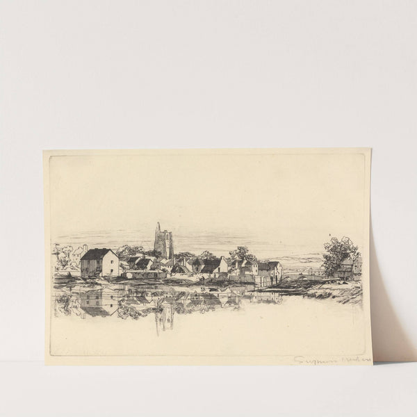 Kidwelly Town by Francis Seymour Haden