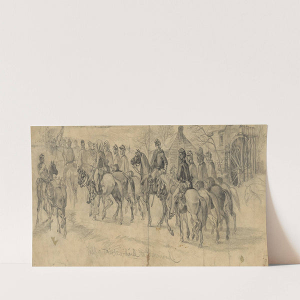 Kilpatrick&#8217;s raid to Richmond (1864) by Edwin Forbes