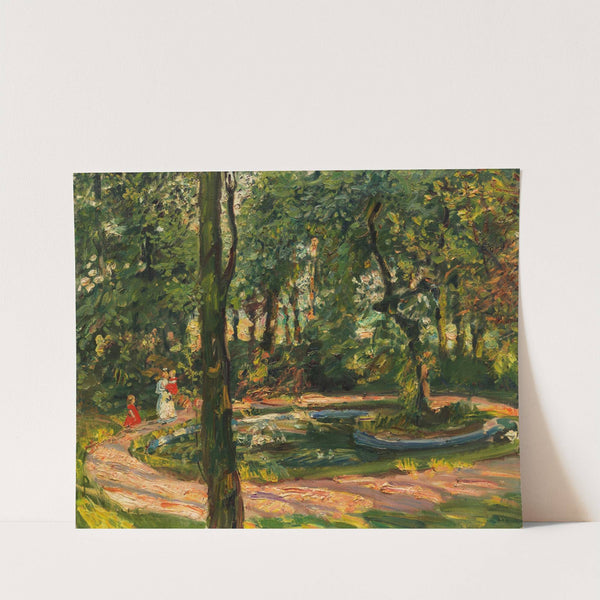 Kinder am Weiher (Garten in Godramstein) by Max Slevogt