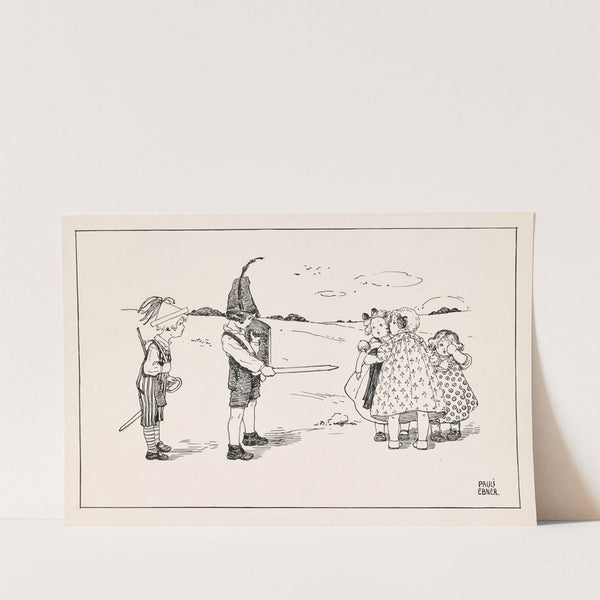 Kinder, Soldaten spielend (1910) by Pauline Ebner