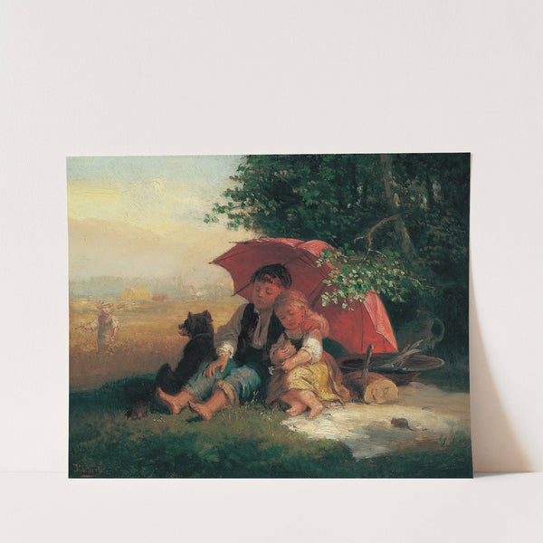 Kinder unterm Schirm by Julius Köckert